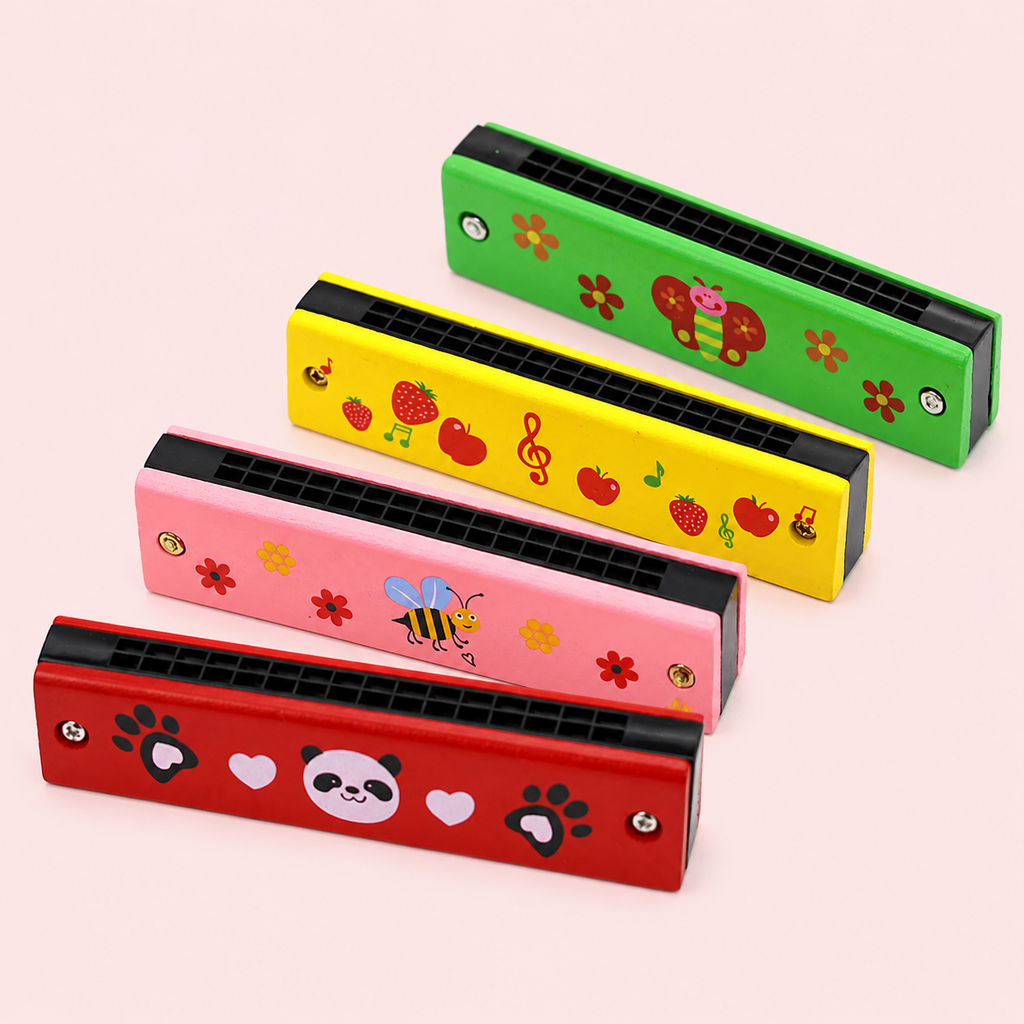 Children's Wooden Harmonica | Musical Toy for Kids Age
