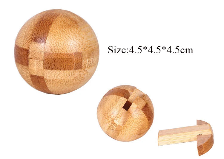 Lu Ban Lock | Wooden 3D IQ Brain Teaser Puzzle