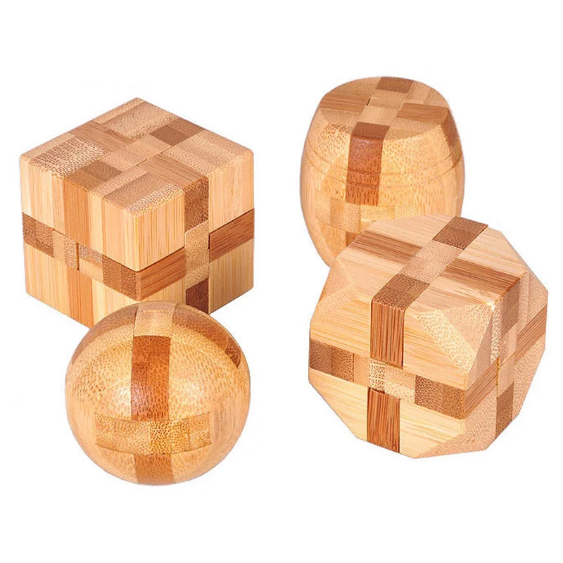 Lu Ban Lock | Wooden 3D IQ Brain Teaser Puzzle