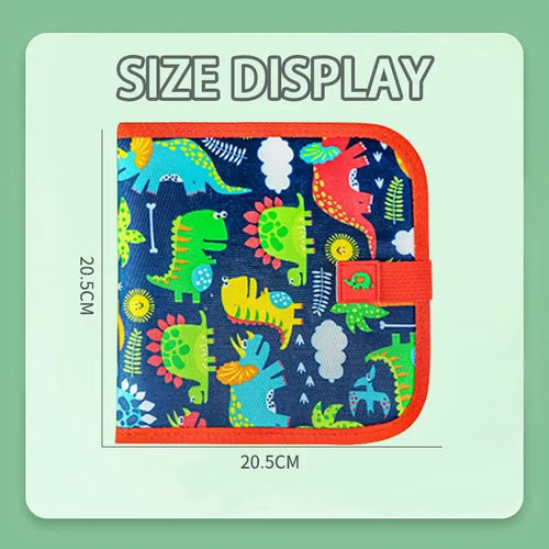 Erasable Doodle Book for Kids | Reusable Drawing Pad with Watercolour Pens