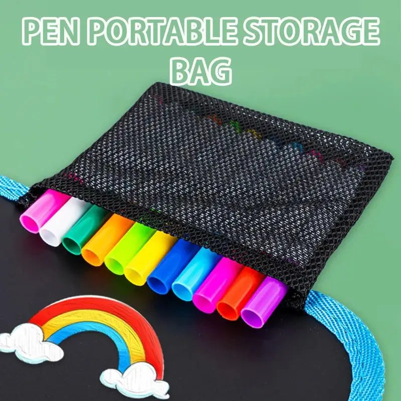 Erasable Doodle Book for Kids | Reusable Drawing Pad with Watercolour Pens