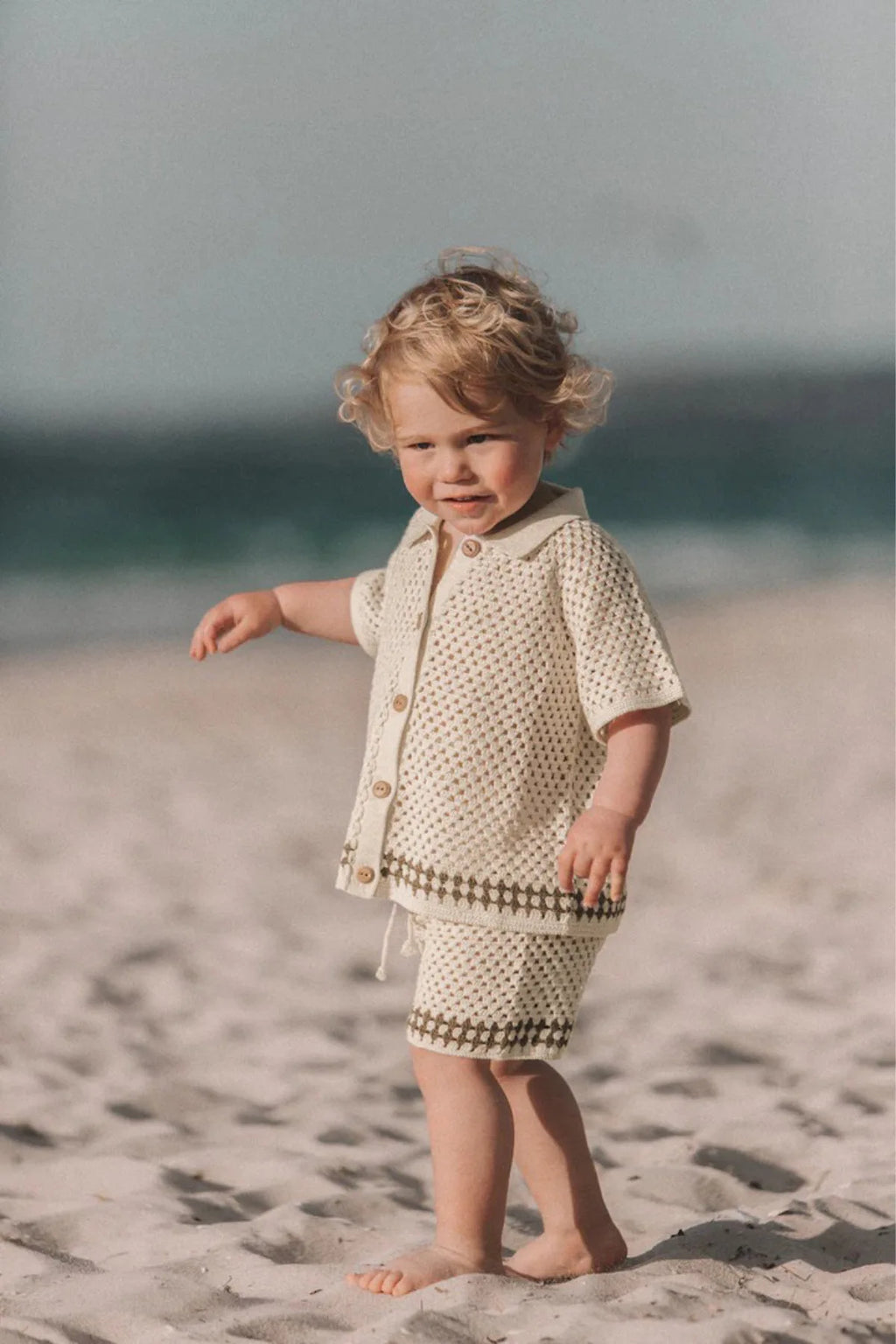 Knitted Baby Summer Set | Soft Two-Piece Outfit for Babies & Toddlers