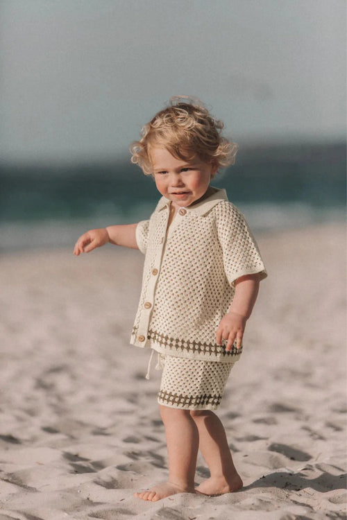 Knitted Baby Summer Set | Soft Two-Piece Outfit for Babies & Toddlers