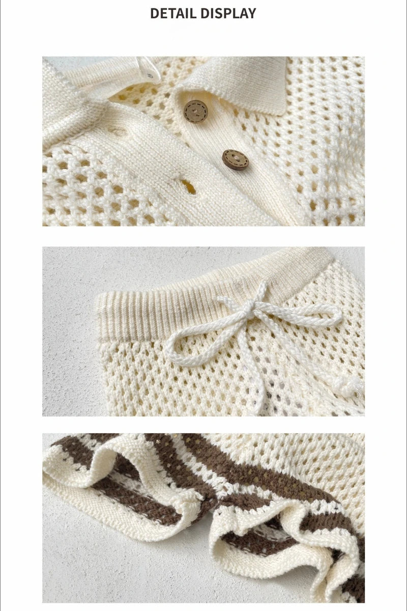 Knitted Baby Summer Set | Soft Two-Piece Outfit for Babies & Toddlers