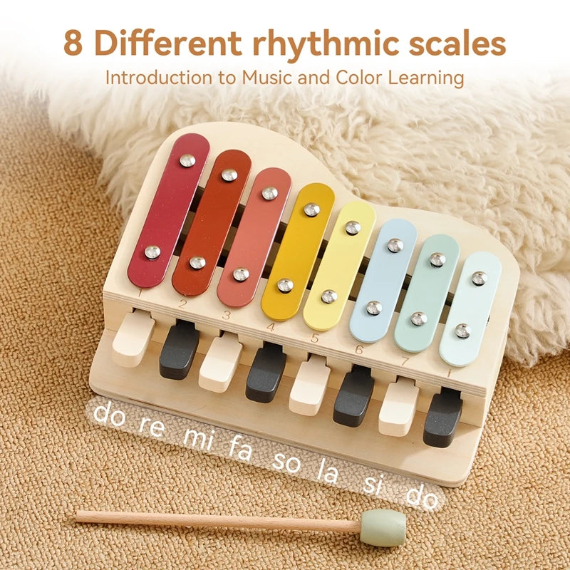 Montessori Wooden Music Xylophone | Educational Musical Toy for Toddlers