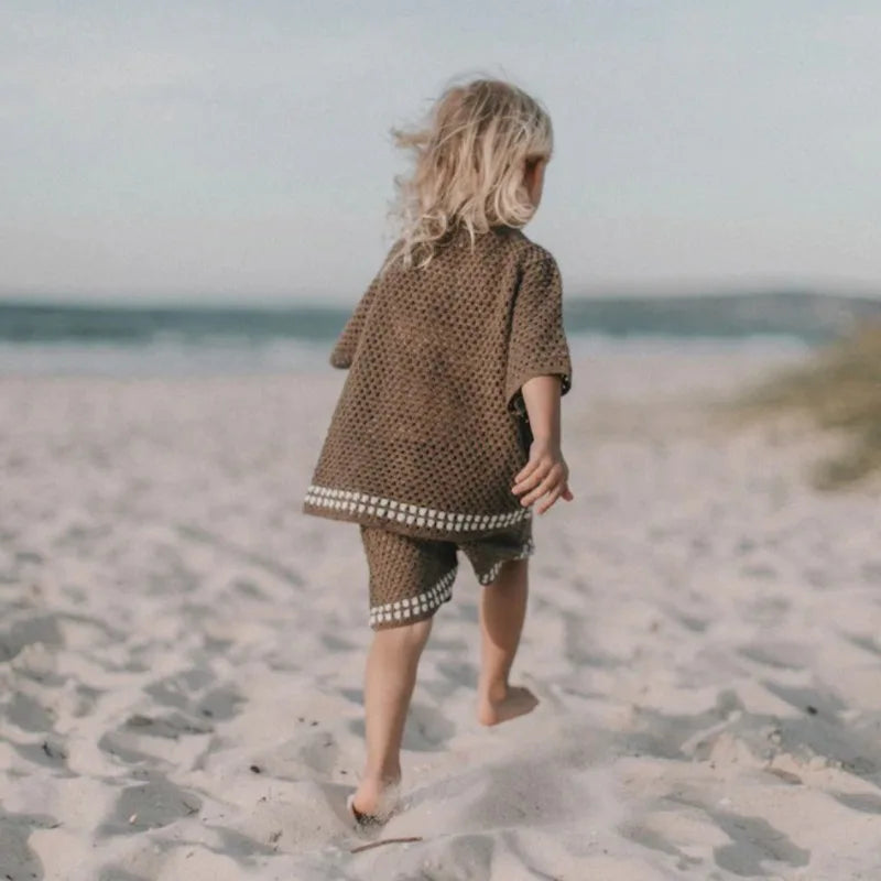 Knitted Baby Summer Set | Soft Two-Piece Outfit for Babies & Toddlers