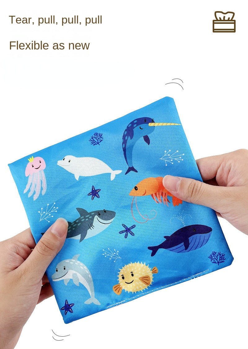 Montessori Sensory Tissue Box | Soft Pull & Explore Toy for Babies