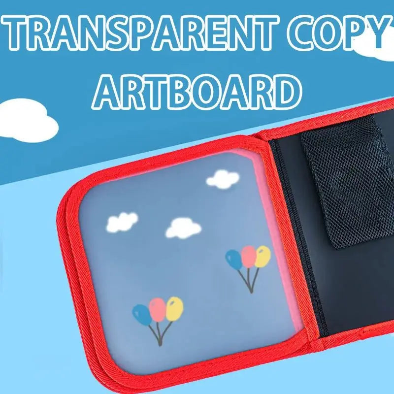 Erasable Doodle Book for Kids | Reusable Drawing Pad with Watercolour Pens