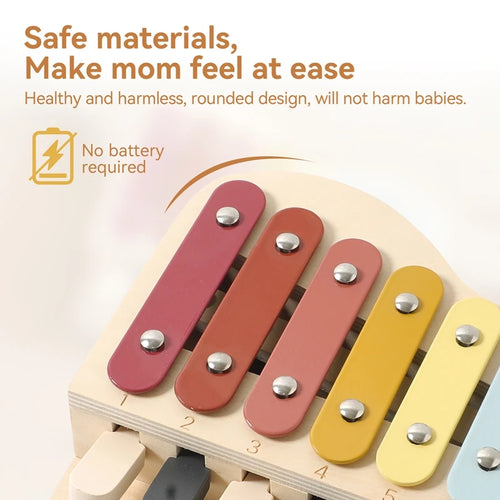 Montessori Wooden Music Xylophone | Educational Musical Toy for Toddlers