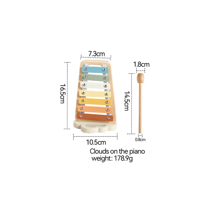 Montessori Wooden Music Xylophone | Educational Musical Toy for Toddlers